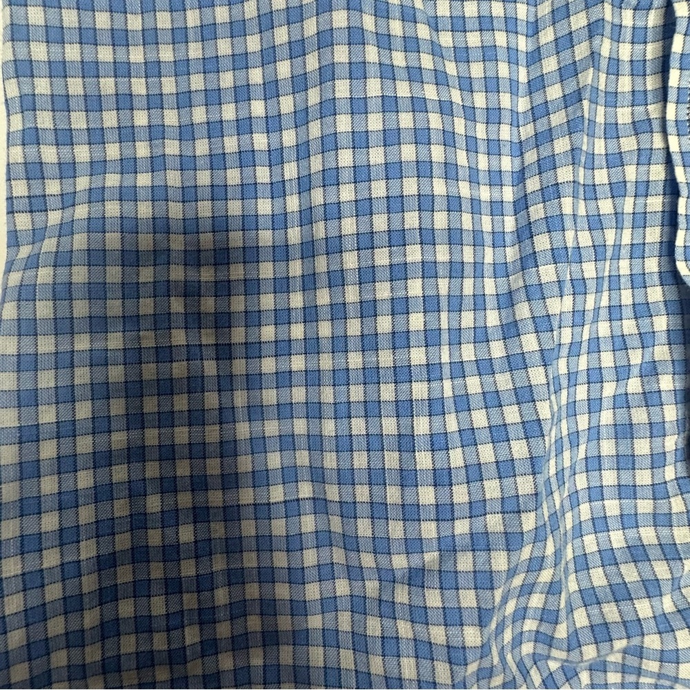 Boys Vineyard Vines Blue Plaid Whale Button Down Shirt m - Picture 6 of 6
